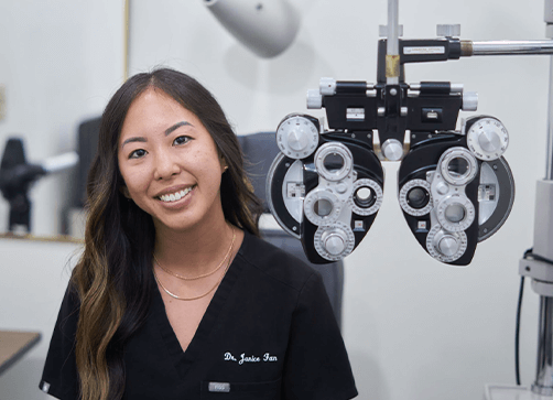 Janice Fan optometrist for prescription eyeglasses in milwaukee