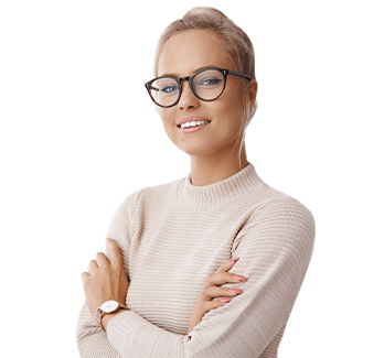 Woman wearing eyeglasses