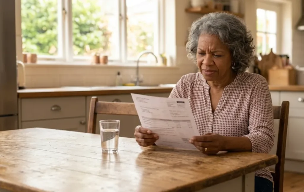 woman reading about age-related macular degeneration