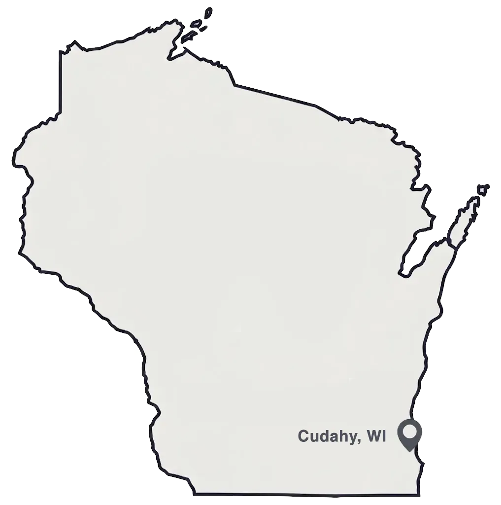 Map to 414 Eyes optometrist in Cudahy, Wisconsin.