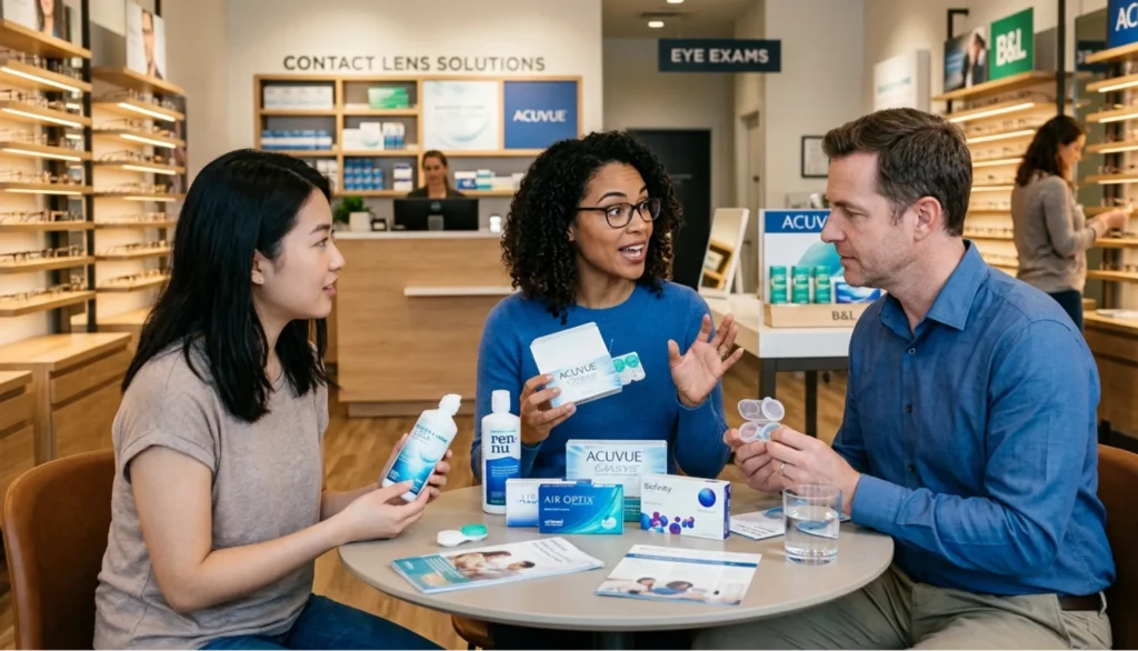 people discussing contacts for astigmatism